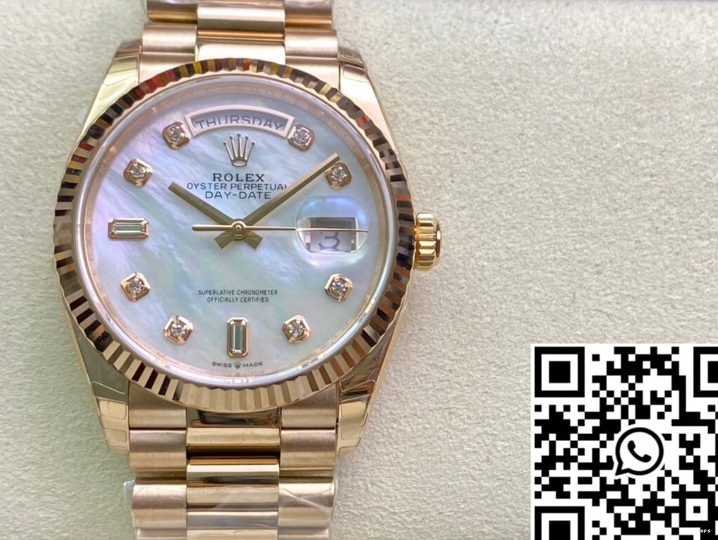 Factory Dial White M128235-0029 Rolex Day Mother-Of-Pearl Date EW 1226